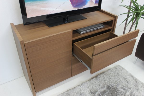 画像2: １２０リビングTVボード　アルル　ウォールナット (2)