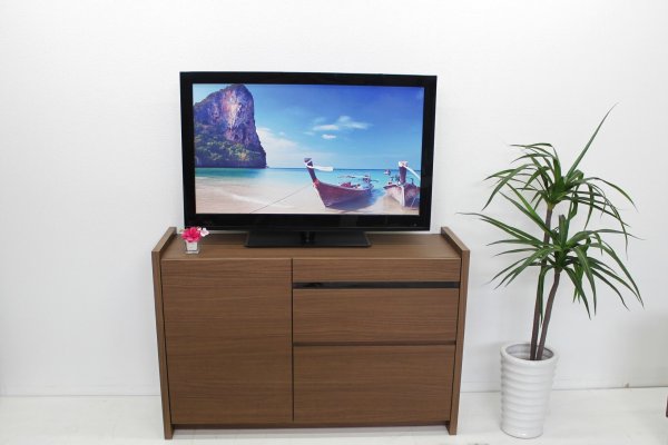 画像1: １２０リビングTVボード　アルル　ウォールナット (1)