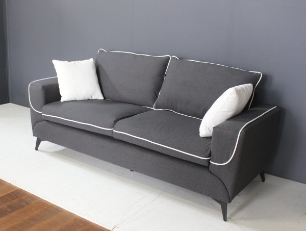 画像3: ソファ　３人掛け　ボヌール　ダークグレー (3)