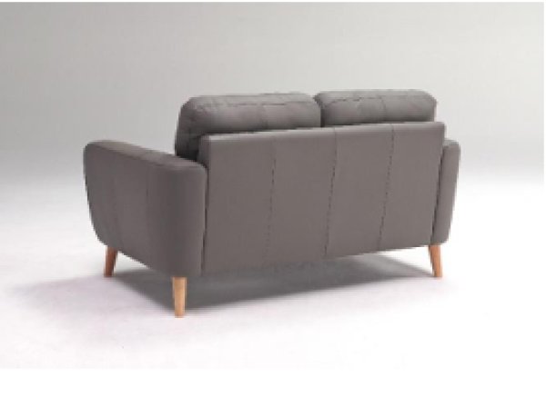 画像2: ソファ　２人掛け　ファンテII　総革張り (2)