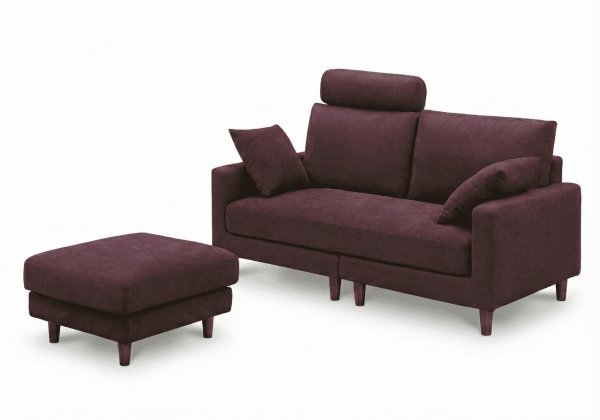 画像4: ソファ　３WYA　２人掛け　ニーナ　パープル (4)
