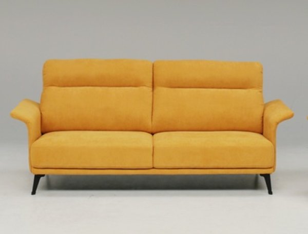 画像1: ソファ　３人掛け　アプリコット　オレンジ・マスタード (1)