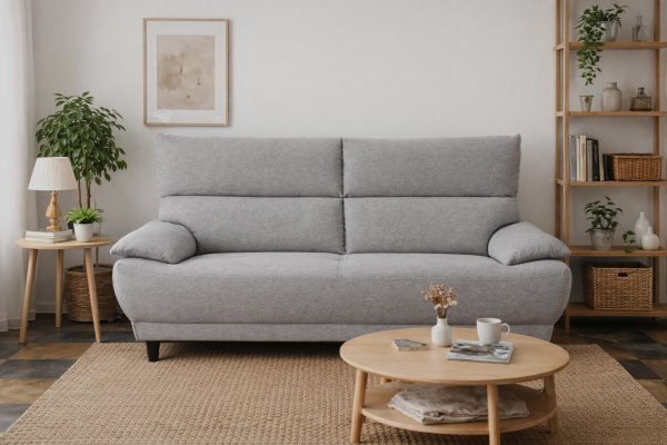 画像1: ソファ　３人掛け　ラパン　グレー (1)