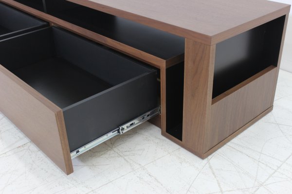 画像7: 伸長式TVボード　ケプカ　サイズ１６０cm〜２７０cm　ウォールナット (7)