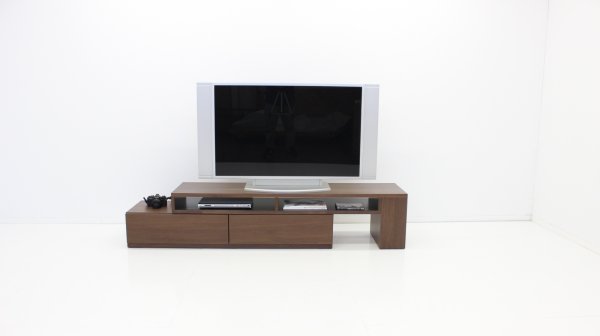 画像2: 伸長式TVボード　ケプカ　サイズ１６０cm〜２７０cm　ウォールナット (2)
