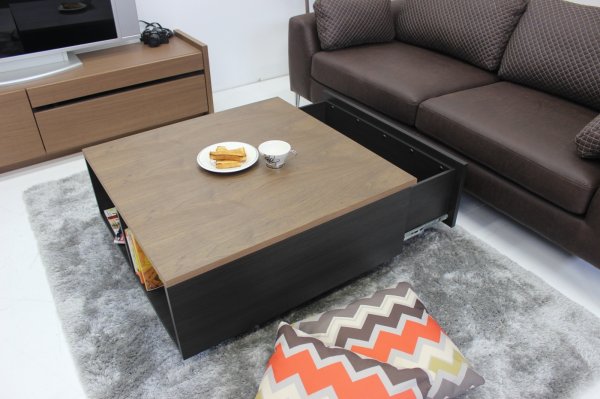 画像2: リビングテーブル　アルル　ブラック・ナチュラル・ウォールナット (2)