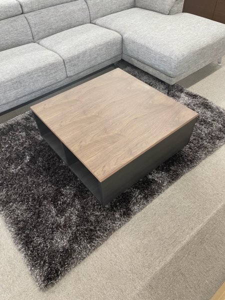 画像1: リビングテーブル　アルル　ブラック・ナチュラル・ウォールナット (1)