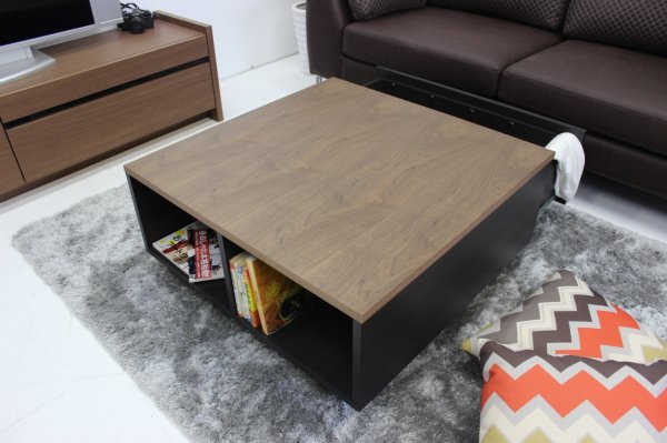 画像3: リビングテーブル　アルル　ブラック・ナチュラル・ウォールナット (3)