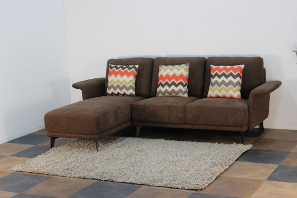 画像2: ソファ　カウチソファ　ガーベラ　ブラウン (2)