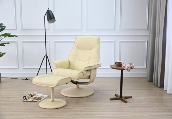 画像2: パーソナルチェア　リーフ　アイボリー (2)