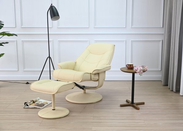 画像3: パーソナルチェア　リーフ　アイボリー (3)