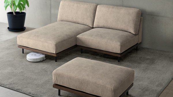 画像4: ソファ　１.５人掛け・２人掛け・カウチソファ・スツール　リコッタ　アイボリー・ダークグレー (4)