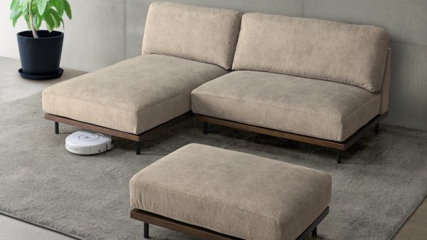 画像6: ソファ　１.５人掛け・２人掛け・カウチソファ・スツール　リコッタ　アイボリー・ダークグレー (6)