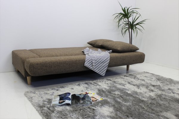 画像5: ソファベッド　ルイス　ブラウン・グレー・ベージュ (5)